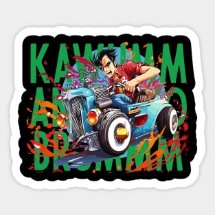 Manga Car Racer Sticker